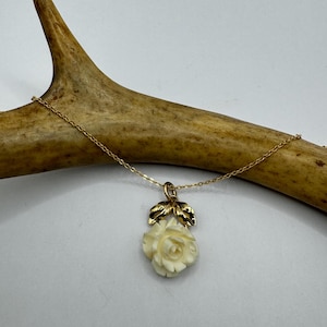 Vintage gold filled bloemenketting - eenvoudige, alledaagse sieraden