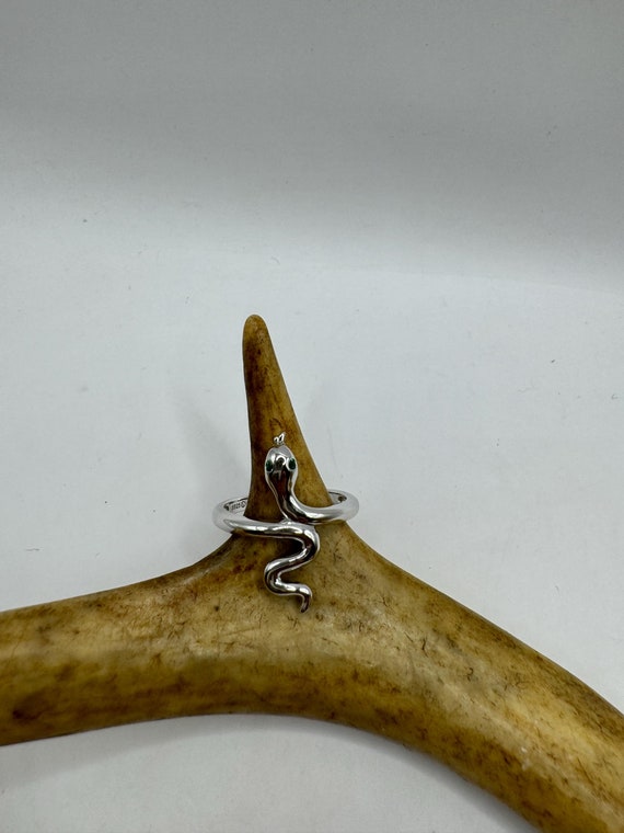 Bague Ancienne Argent Massif 925 – Jonc Serpent – Taille 54 – Créateur