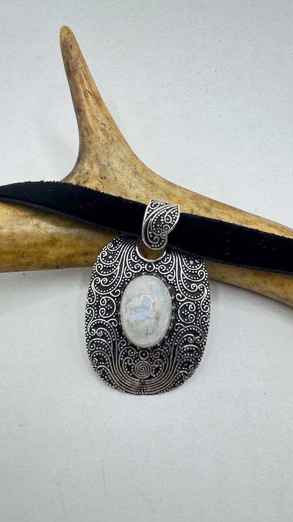 Collana Vintage Luna Crescente In Velluto Satinato Nero - Girocollo Punk Per Donne E Ragazze - 2