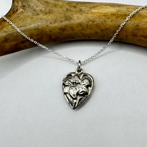 Vintage winzige Mini Floating Heart Halskette zierliche 925 Sterlingsilberkette, zartes Design Layered-Stapel-Look