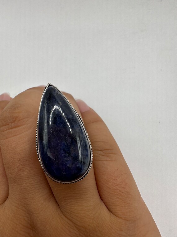 Vintage Blue Lapis Lazuli Cocktail Ring