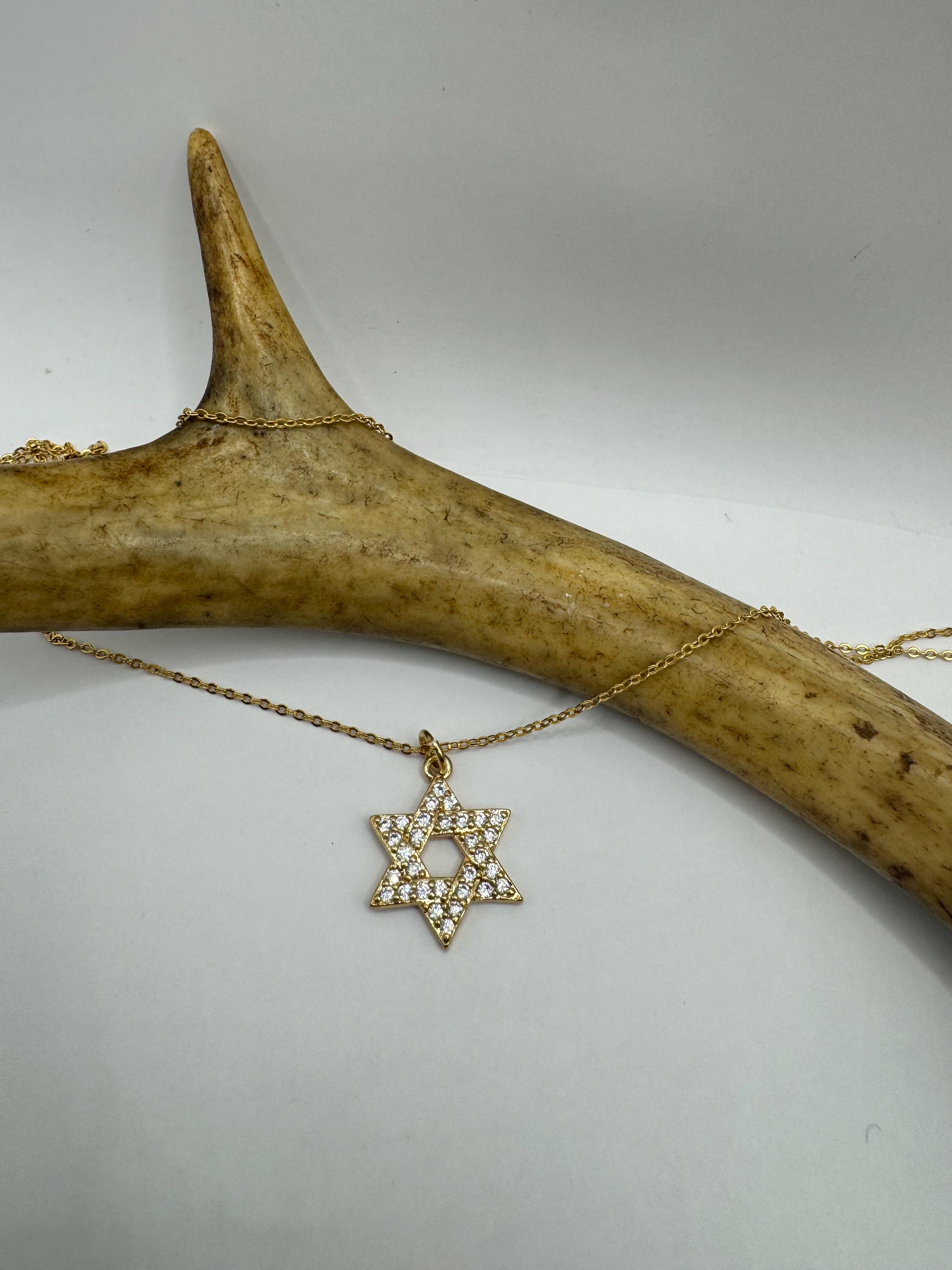 PDTJMTG Star of David Necklace Sterling Silver Jewish