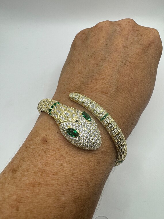 Bracciale Gotic A Serpente Vintage - Argento, Rigido, Regolabile, A Mezza Apertura, Fatto A Mano, Gioiello Impilabile Per Donna E Ragazza