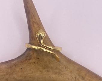 Vintage guldormring: Ormvigselring i sterlingsilver