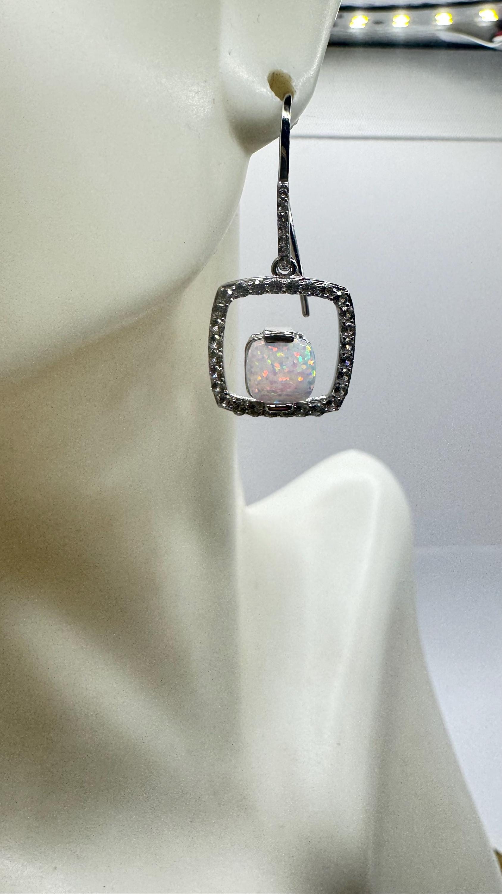 Boucles d'oreilles en argent et Opale Welo-7492SG | Bijouterie