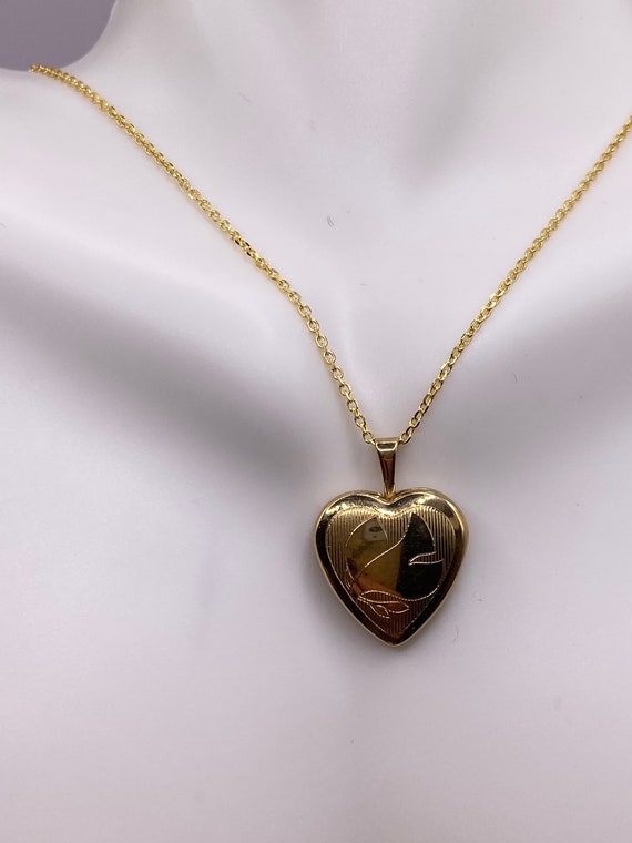 Vintage Gold Locket | Tiny 9k Gold Filled Heart P… - image 7
