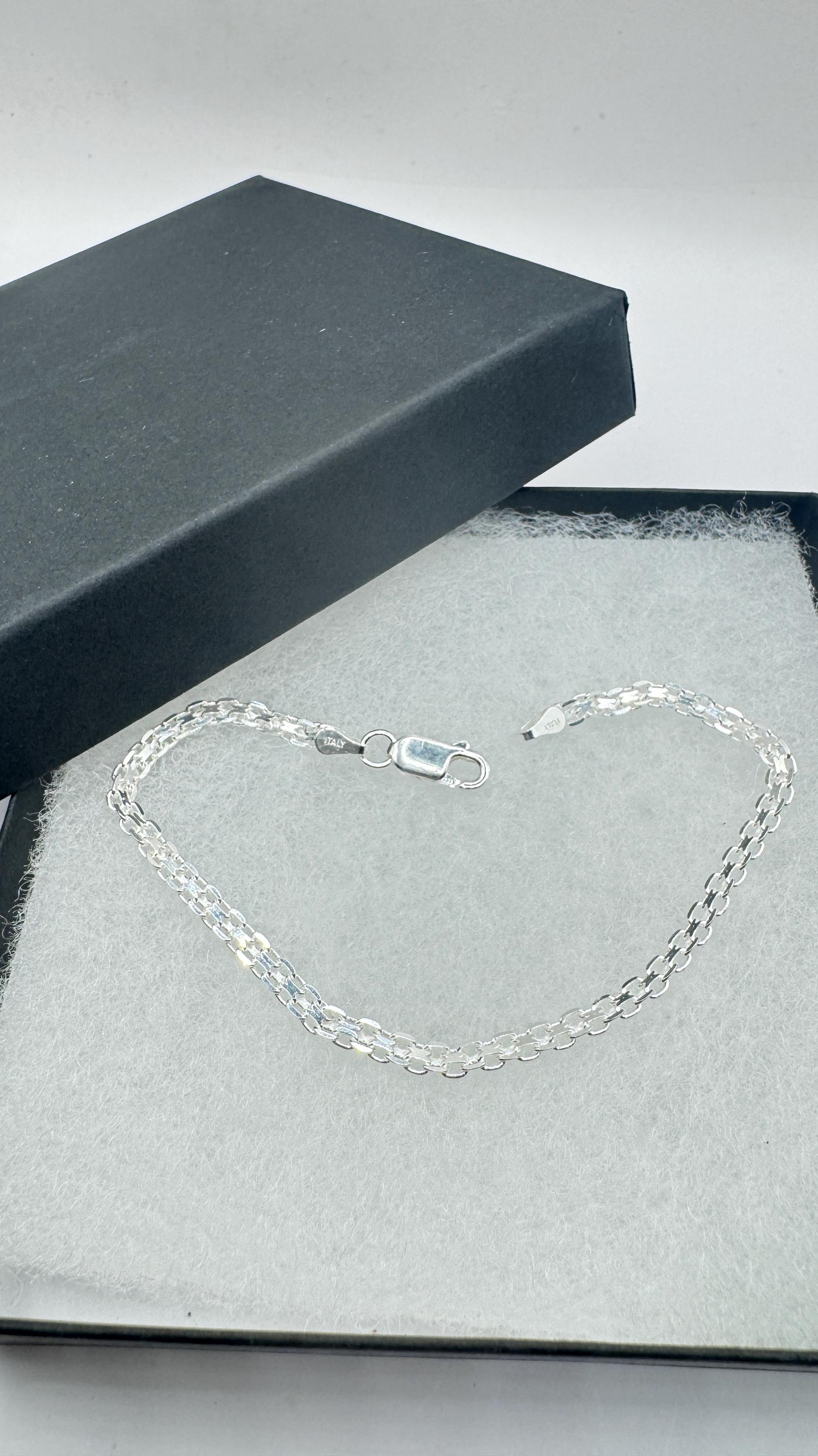 ヴィンテージ メッシュ シルバー ブレスレット 925 スターリング