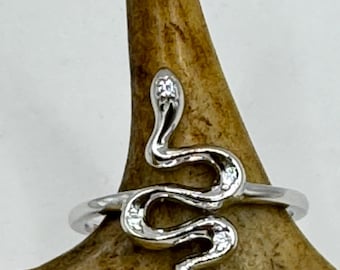 Alliance peau de serpent en argent sterling : alliance de style ancien - Canada