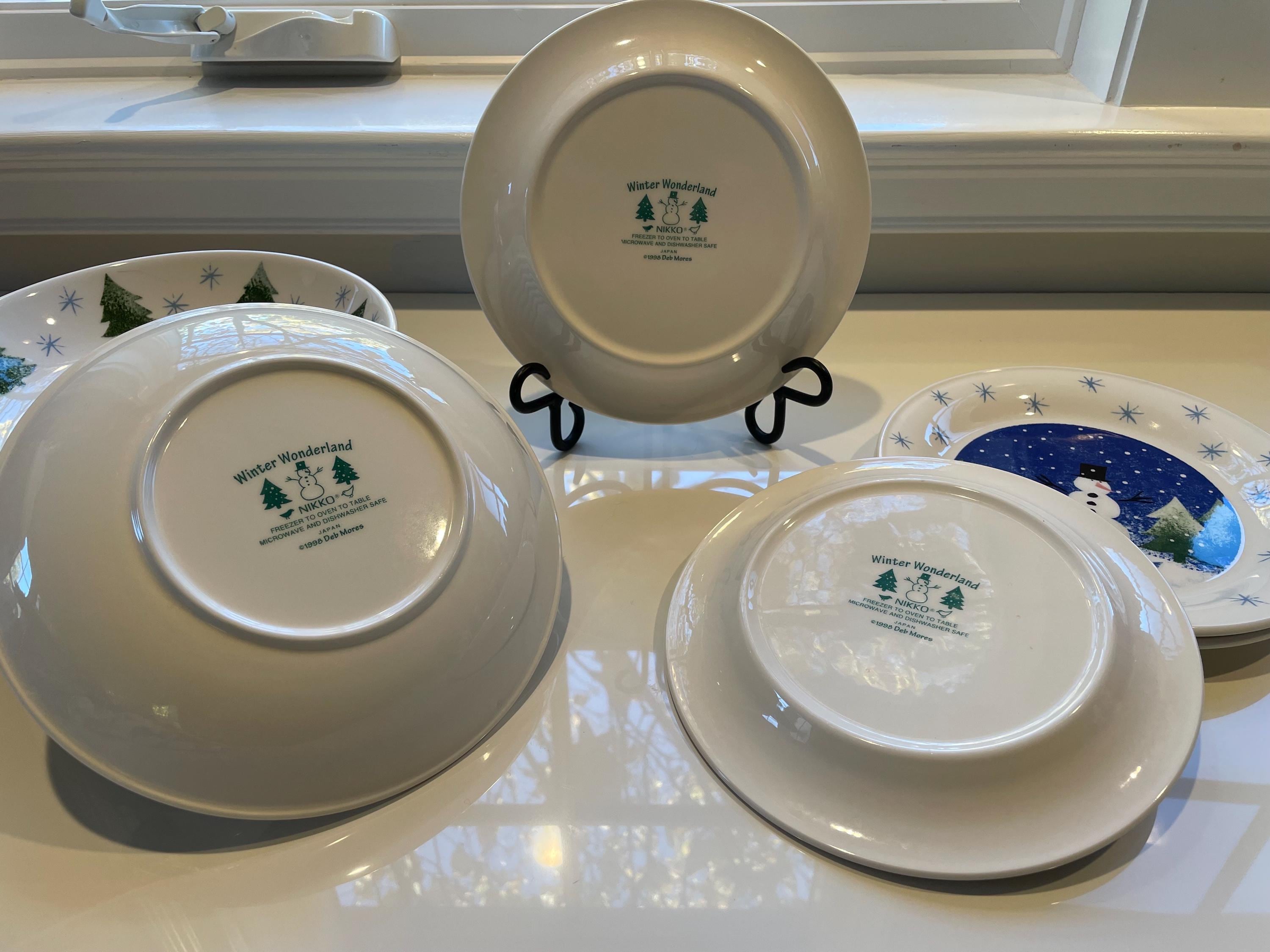 ☆ 新品　NIKKO Remember When Deb Mores プレート Winter Wonderland by NIKKO Dinnerware Pieces Salad/dessert Plates