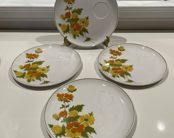 Mikasa Cera-Stone by Jonas Roberts Ponte Vedra Set of 4 snack plates Made in Japan