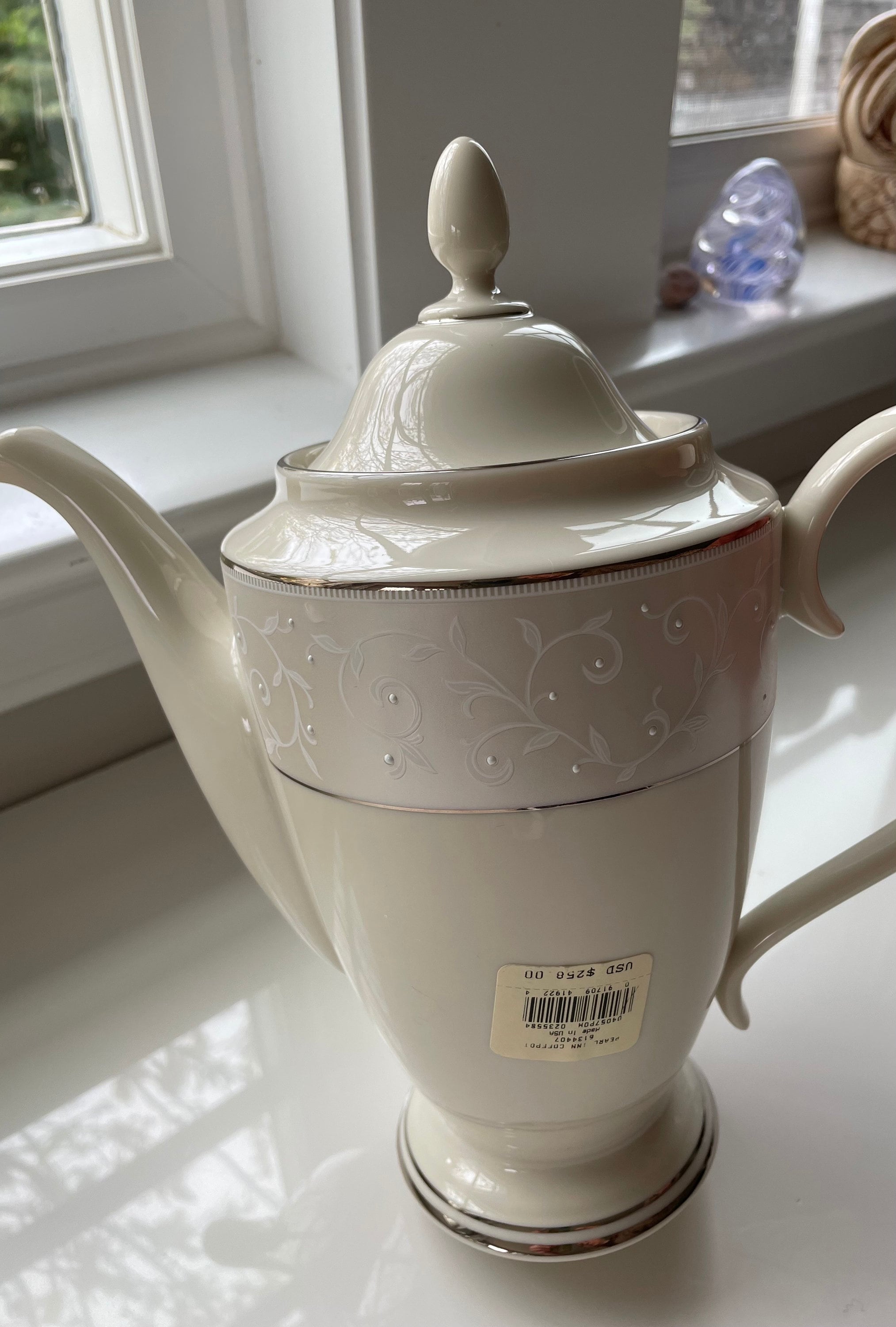 Lenox Pearl Innocence Coffeepot Vintage With Tag - Etsy