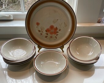 Vintage 1970s, Baroque Spring Garden, Handpainted Hearthside