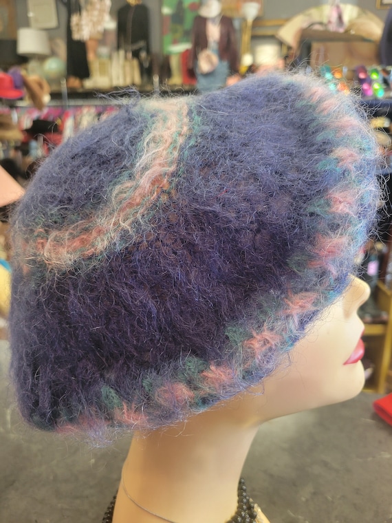 Handmade knit beret hat - image 1