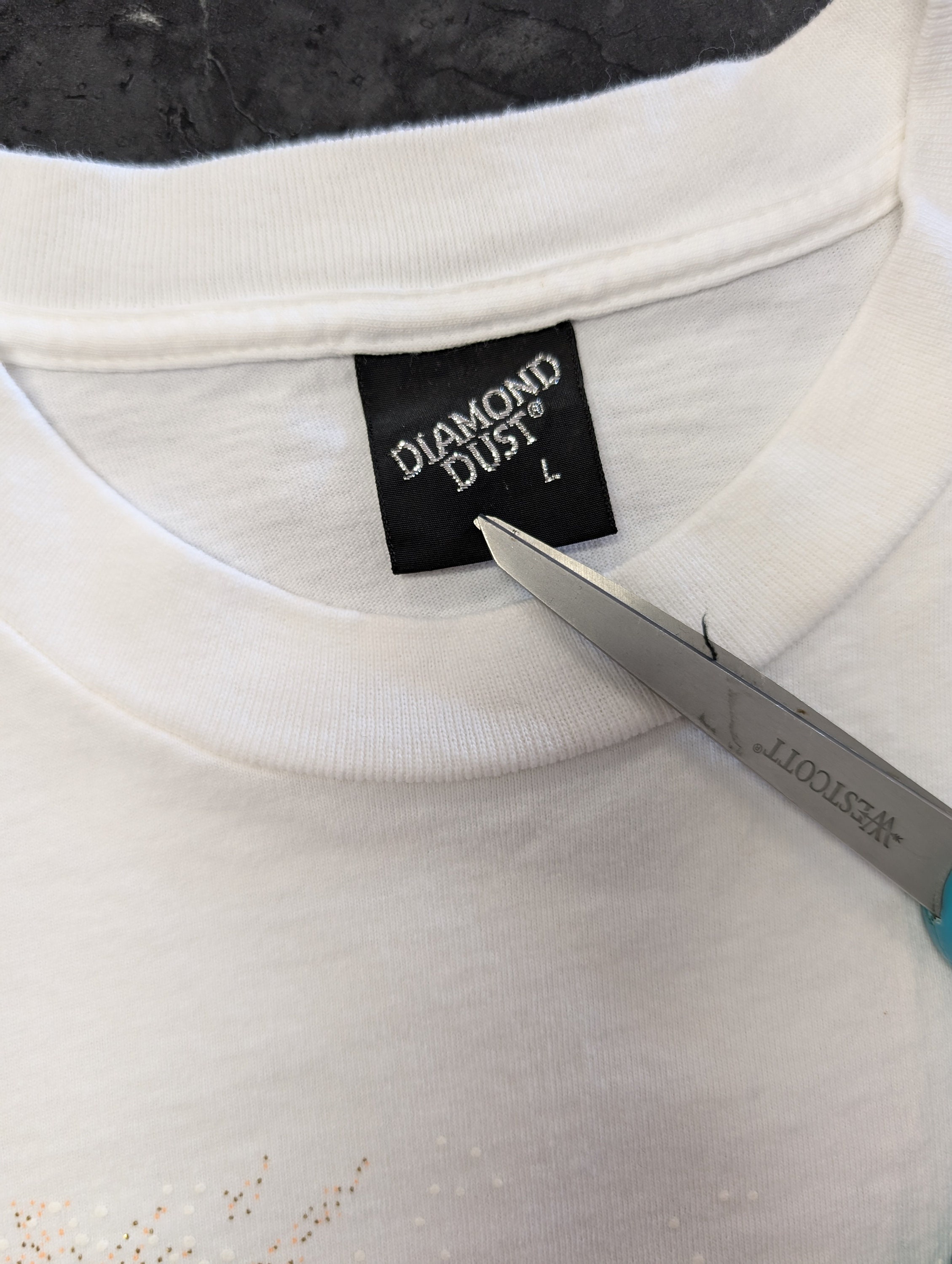 その他ブランド / DIAMOND DUST/Tシャツ/L/コットン/WHT Vintage Diamond Dust T Shirt Top Size Large USA Made Cotton Sun