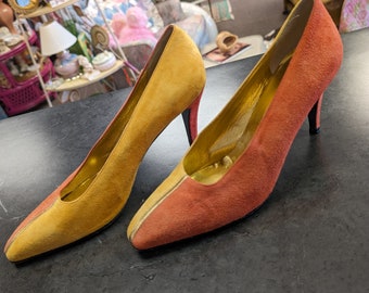 Vintage AK Couture Heels pumps ladies shoes Size 8.5