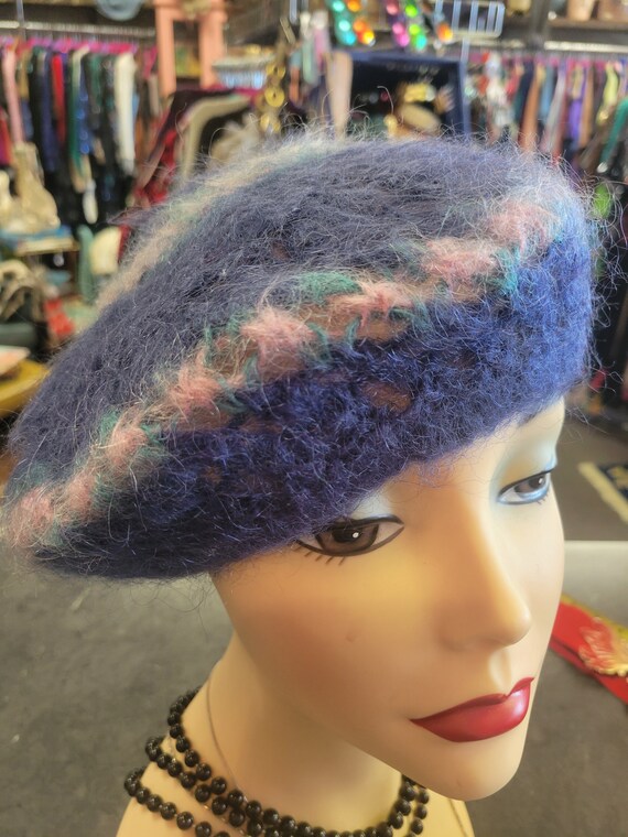 Handmade knit beret hat - image 5