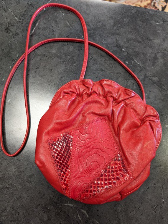 Lil red cutie crossbody bag leather and snakeskin 