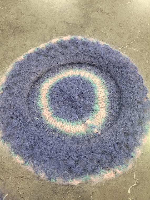 Handmade knit beret hat - image 3