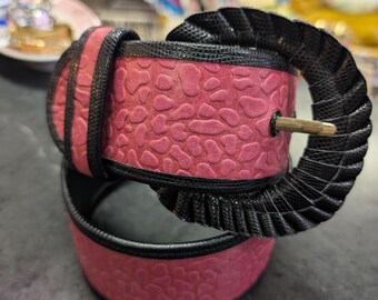 *80s R. Spencer Designs pink belt S Spencer main image 4