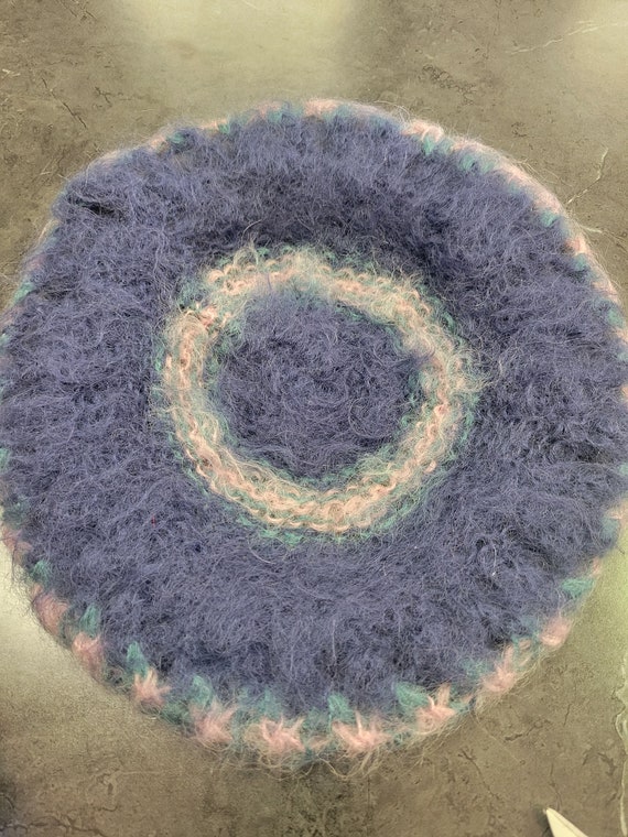 Handmade knit beret hat - image 2