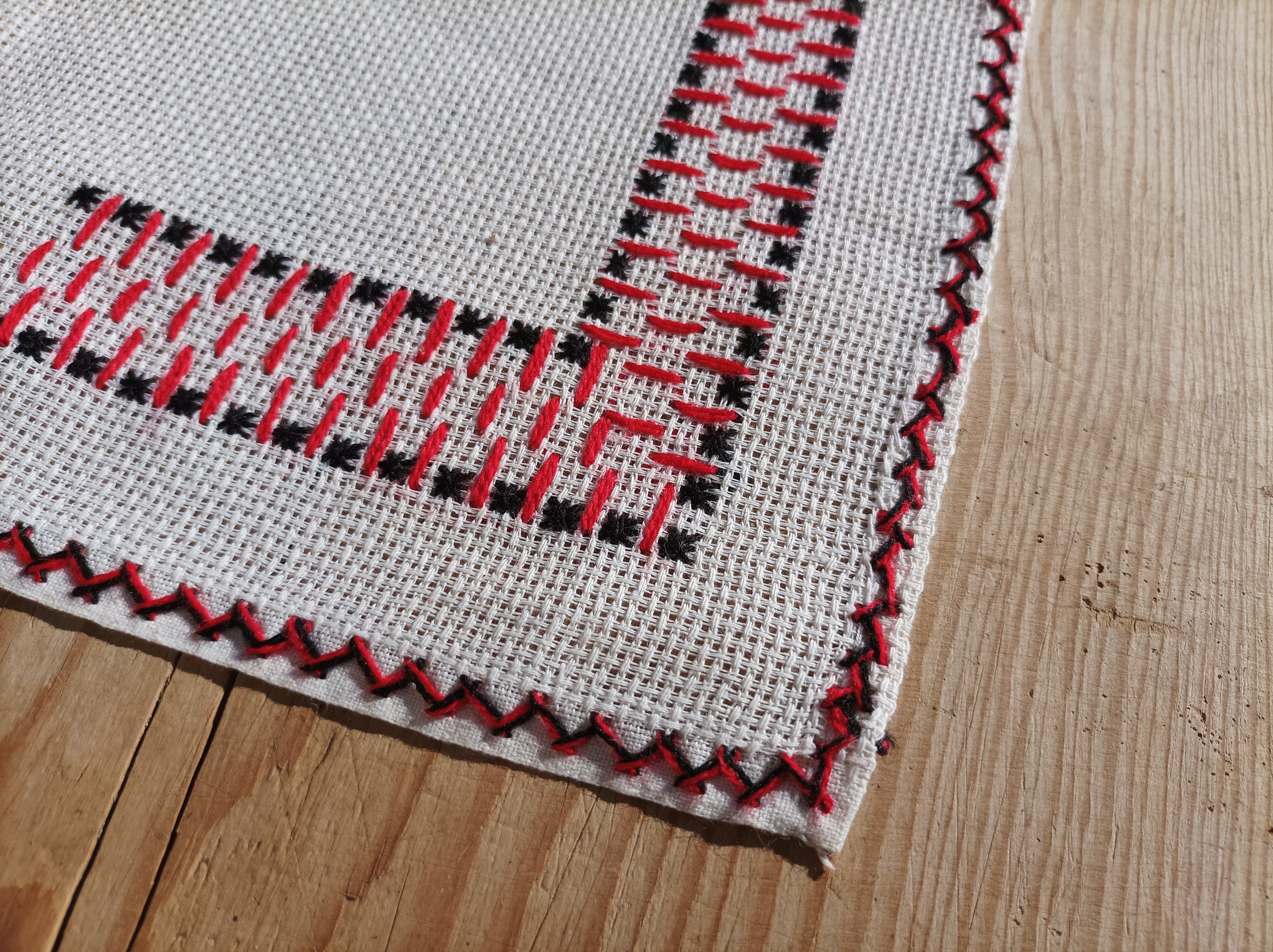 Vintage Hungarian Cross Stitch Tablecloth: 1970s Folk Art Decor - Etsy