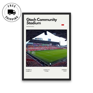 Gtech Community Stadium Poster - Home of Brentford Football Club