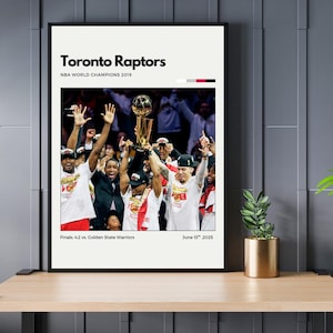 Impresión digital de los campeones de Toronto Raptors 2019