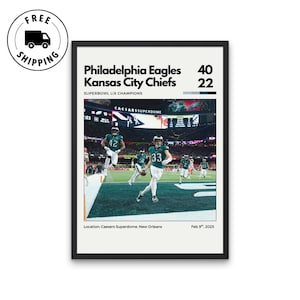 Philadelphia Eagles Super Bowl LIX Champions Poster