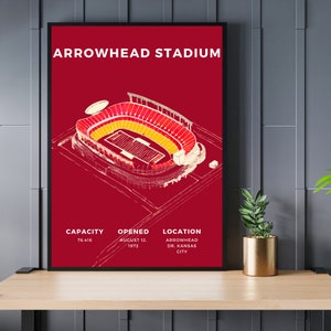 Arrowhead Stadium Digital Print - Kansas City Chiefs