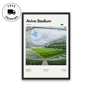Aviva Stadium Dublin Poster