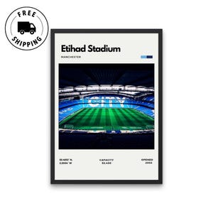 Etihad Stadium Poster - Home of Manchester City
