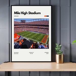 Mile High Stadium Digital Print - Home of the Denver Broncos