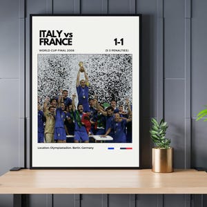 Italy vs France 2006 World Cup Final Digital Print
