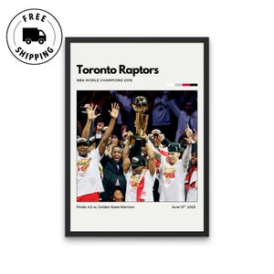 Póster de los campeones de Toronto Raptors 2019