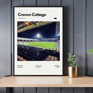 Craven Cottage Digital Print - Home of Fulham F.C.