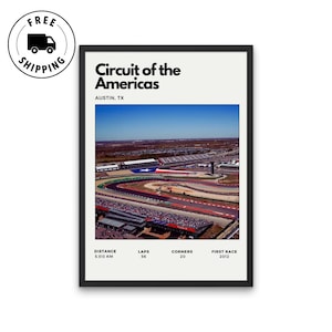 Austin F1 Track Poster: Circuit of the Americas