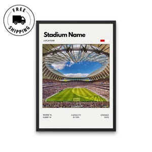 Custom Stadium Art Print: Personalized Sports Venue Poster