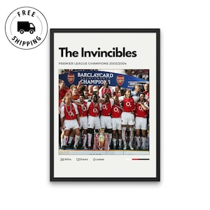 Arsenal Invincibles Poster - 2003/04 Premier League Champions
