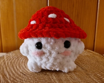 Crochet mushroom boy plushie