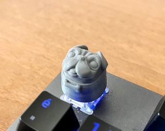 Mops - Custom Artisan Keycap im STL-Format für Cherry MX Mechanische Tastaturen