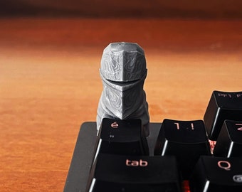 Von Videospielen inspirierter Burgonet Helm - Benutzerdefinierte Artisan Keycap STL-Datei für Cherry MX Mechanische Tastaturen