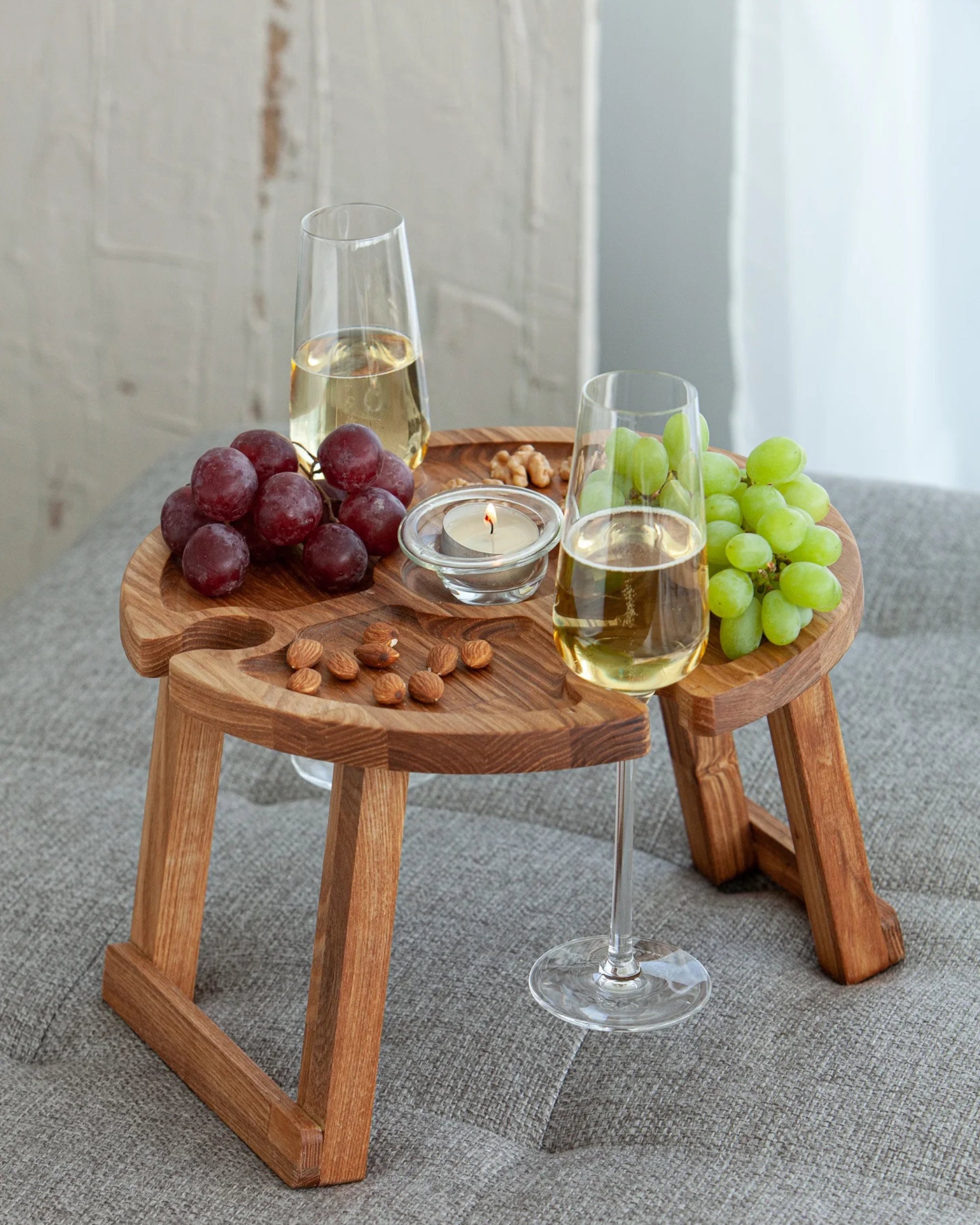 Portable Wine Table Wine Glass Drying Rack for Wine Lovers Stylish Mini  Picnic