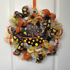 Halloween Front Door Decor, Halloween Wreath, Halloween Decor, Halloween Door Hanger, Halloween Wreath, Halloween Deco Mesh Wreath,Halloween