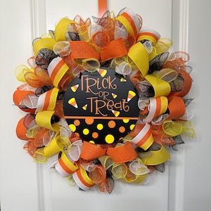 Halloween Front Door Decor, Halloween Wreath, Halloween Decor, Halloween Door Hanger, Halloween Wreath, Halloween Deco Mesh Wreath,Halloween