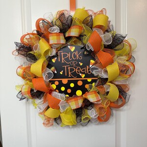 Halloween Front Door Decor, Halloween Wreath, Halloween Decor, Halloween Door Hanger, Halloween Wreath, Halloween Deco Mesh Wreath,Halloween