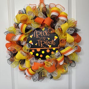 Halloween Front Door Decor, Halloween Wreath, Halloween Decor, Halloween Door Hanger, Halloween Wreath, Halloween Deco Mesh Wreath,Halloween