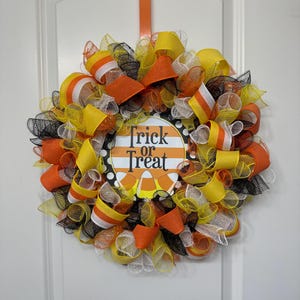 Halloween Front Door Decor, Halloween Wreath, Halloween Decor, Halloween Door Hanger, Halloween Wreath, Halloween Deco Mesh Wreath,Halloween