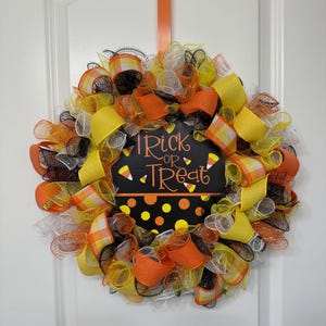 Halloween Front Door Decor, Halloween Wreath, Halloween Decor, Halloween Door Hanger, Halloween Wreath, Halloween Deco Mesh Wreath,Halloween