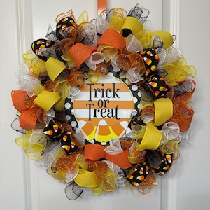 Halloween Front Door Decor, Halloween Wreath, Halloween Decor, Halloween Door Hanger, Halloween Wreath, Halloween Deco Mesh Wreath,Halloween