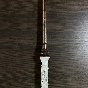 Bacchetta magica in edizione limitata con design a osso: resina con anima in metallo, decorazione artistica fantasy